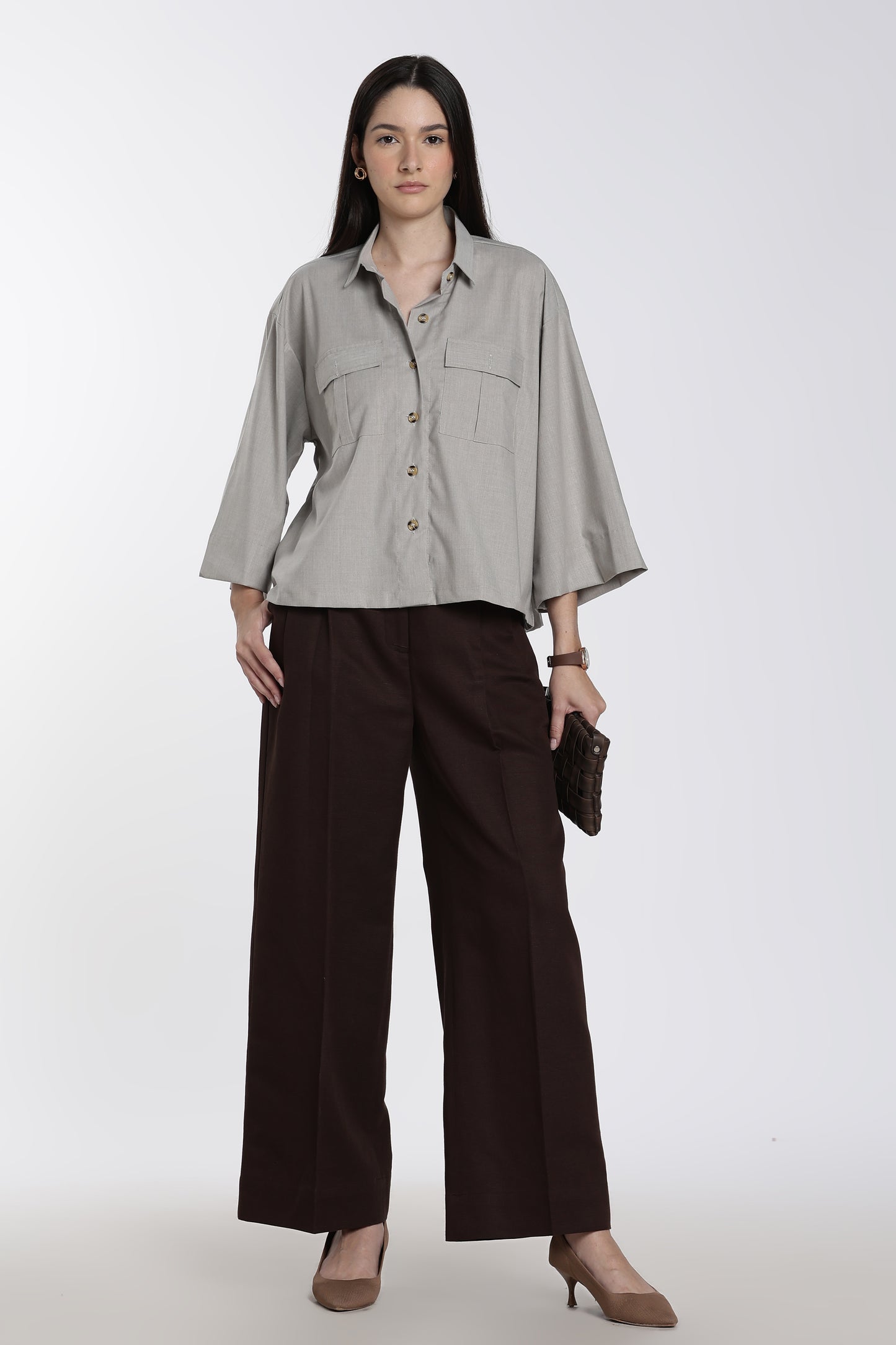 Straight Fit Trousers