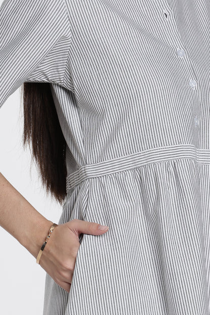 Striped Midi Dress