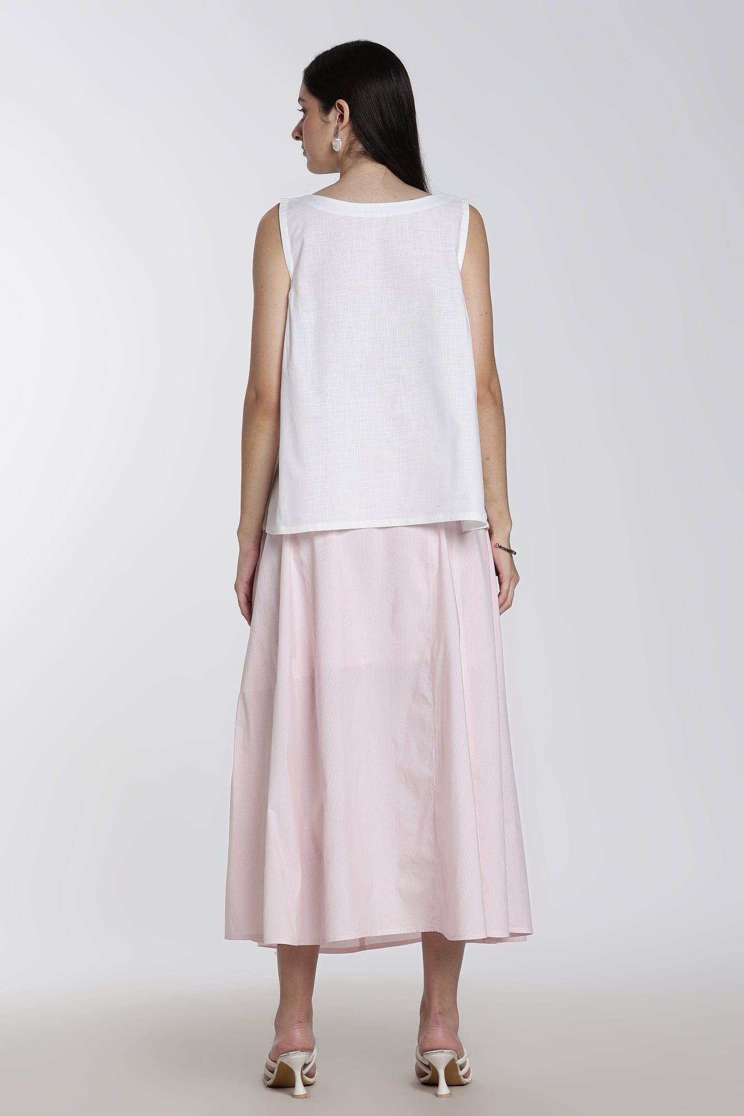 Cotton Skirt and Top Set