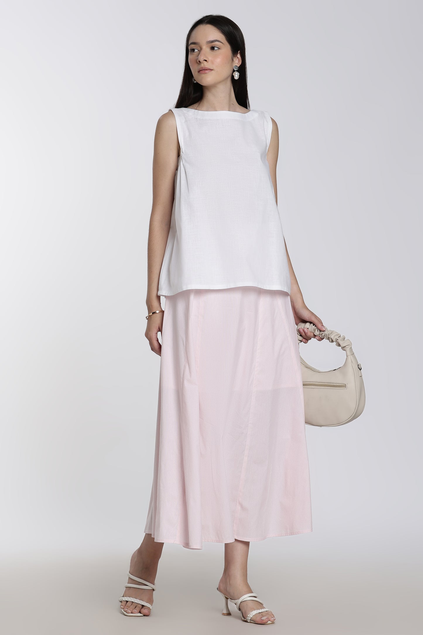 Cotton Skirt and Top Set